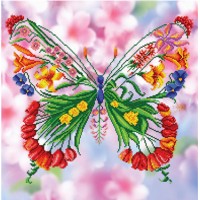 Схема для вышивки бисером "Цветочная бабочка" (Схема или набор)